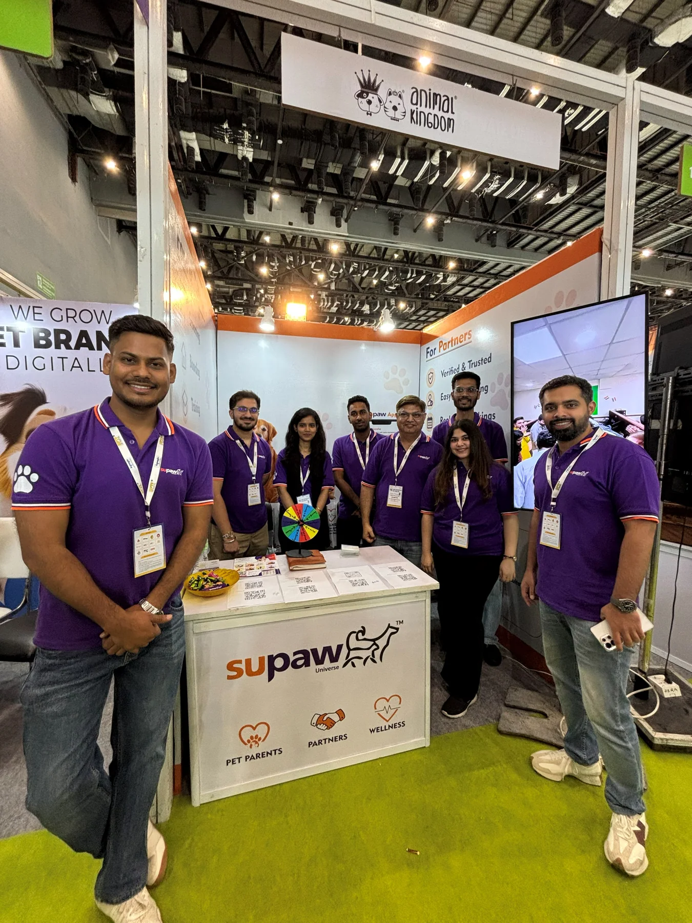 SuPaw team at the Animal Kingdom event booth